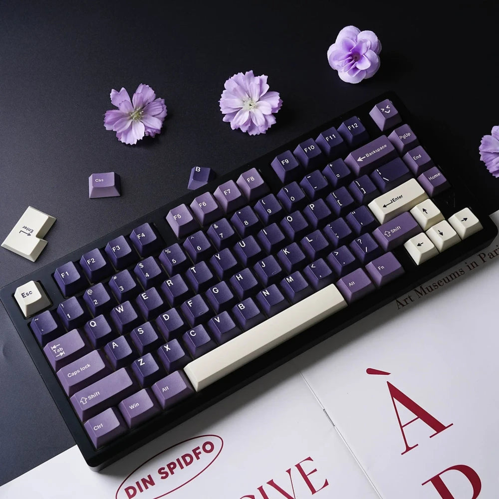 KT Amethyst — PBT Keycap Set | ISO-UK | Cherry