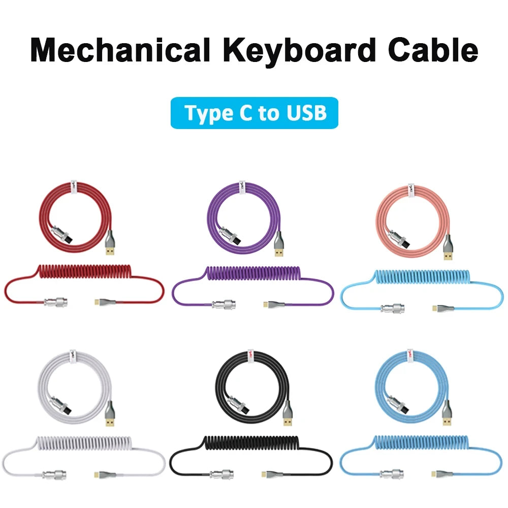 KT Coiled Keyboard Cable