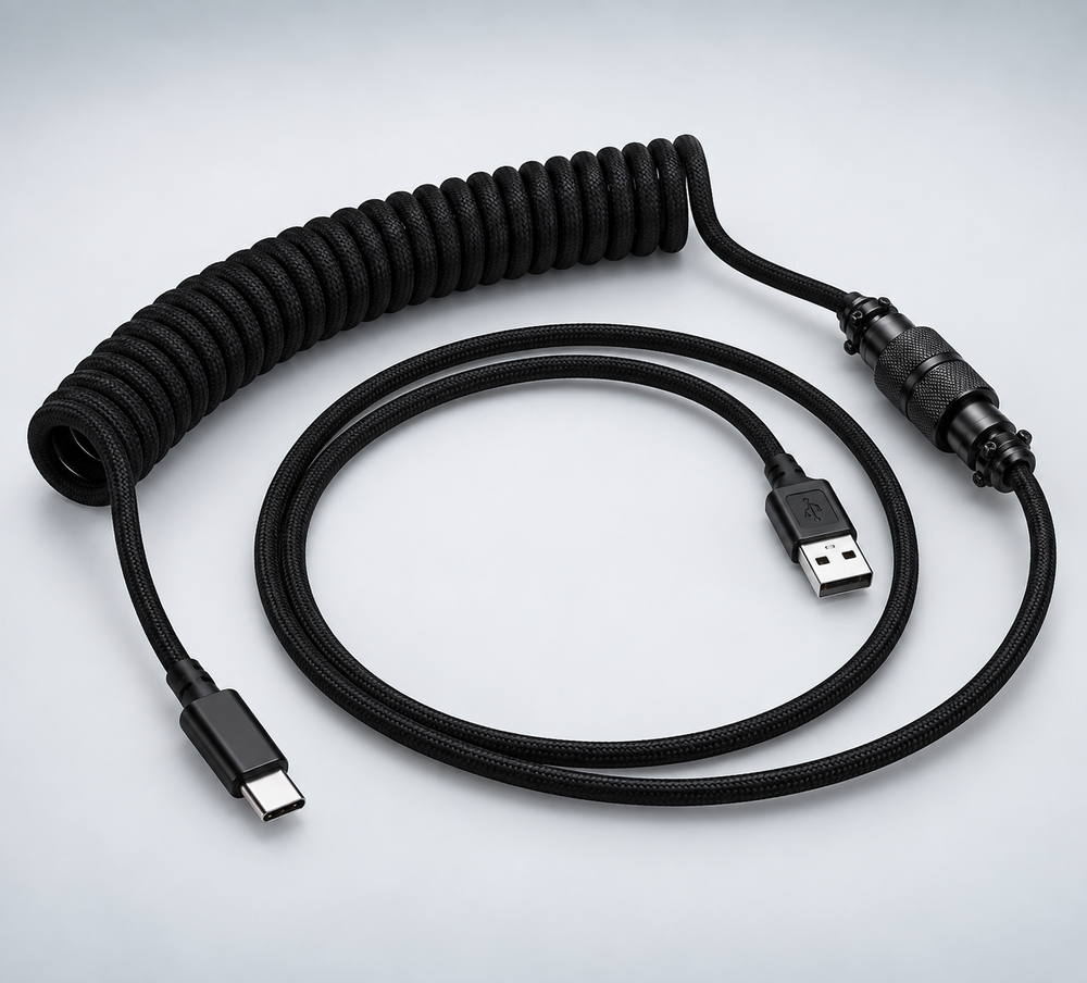 KT Coiled Keyboard Cable